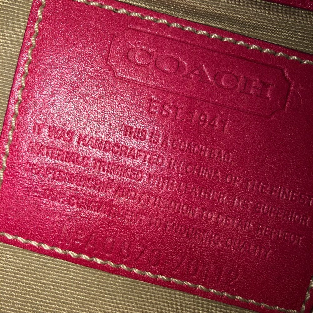 Coach Pink Patchwork Weekender Bag - image 6